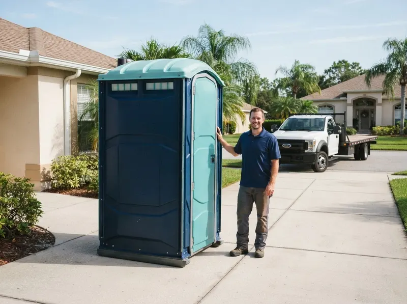 Construction Jobsite Portable Toilet Rental in Sun City Center, FL